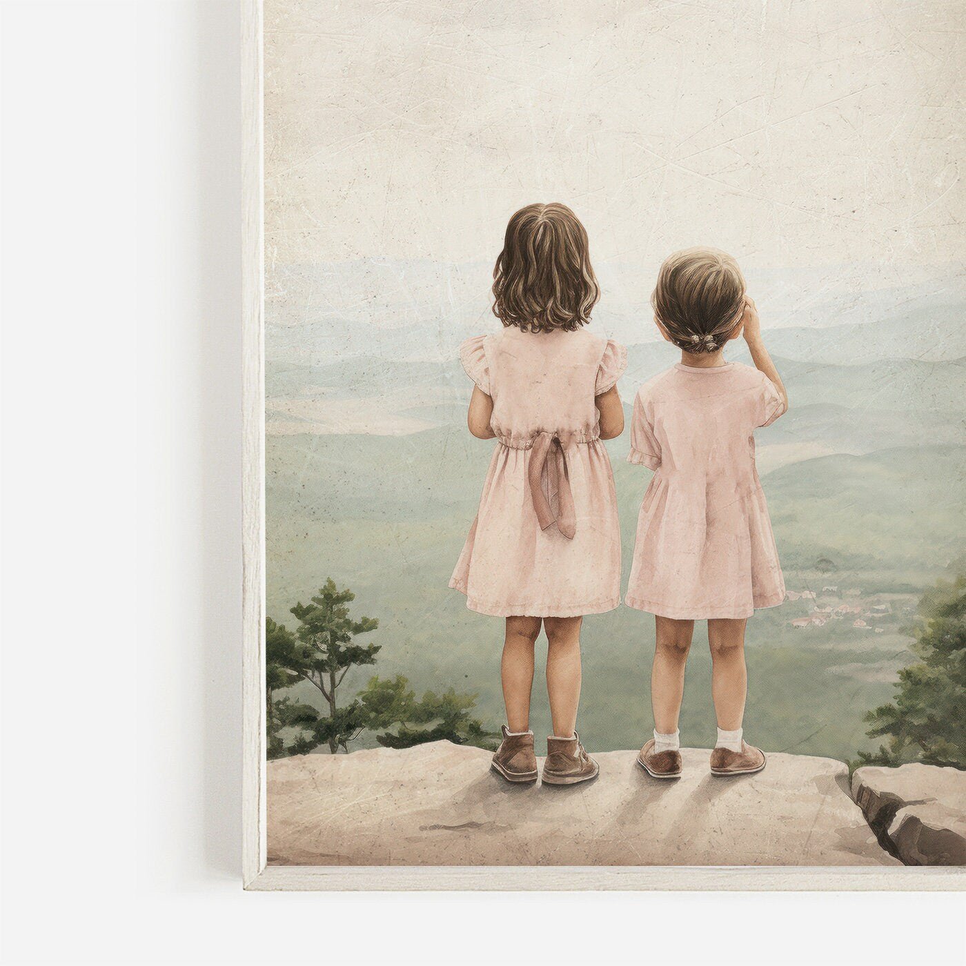 Sisters Room Prints, Adventure Theme Decor, Toddler Girl Wall Art - WildfieldPrints