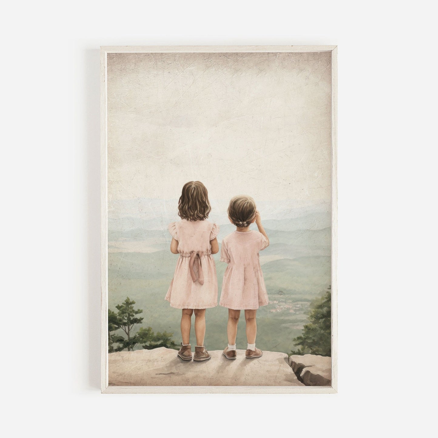 Sisters Room Prints, Adventure Theme Decor, Toddler Girl Wall Art - WildfieldPrints