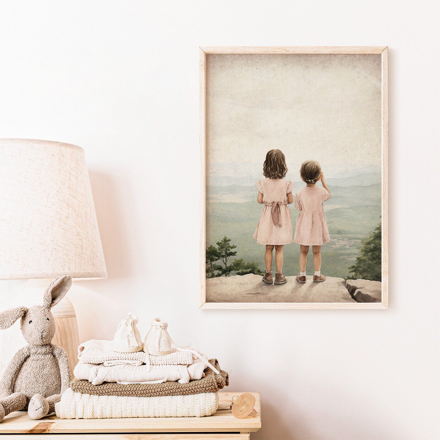 Sisters Room Prints, Adventure Theme Decor, Toddler Girl Wall Art - WildfieldPrints