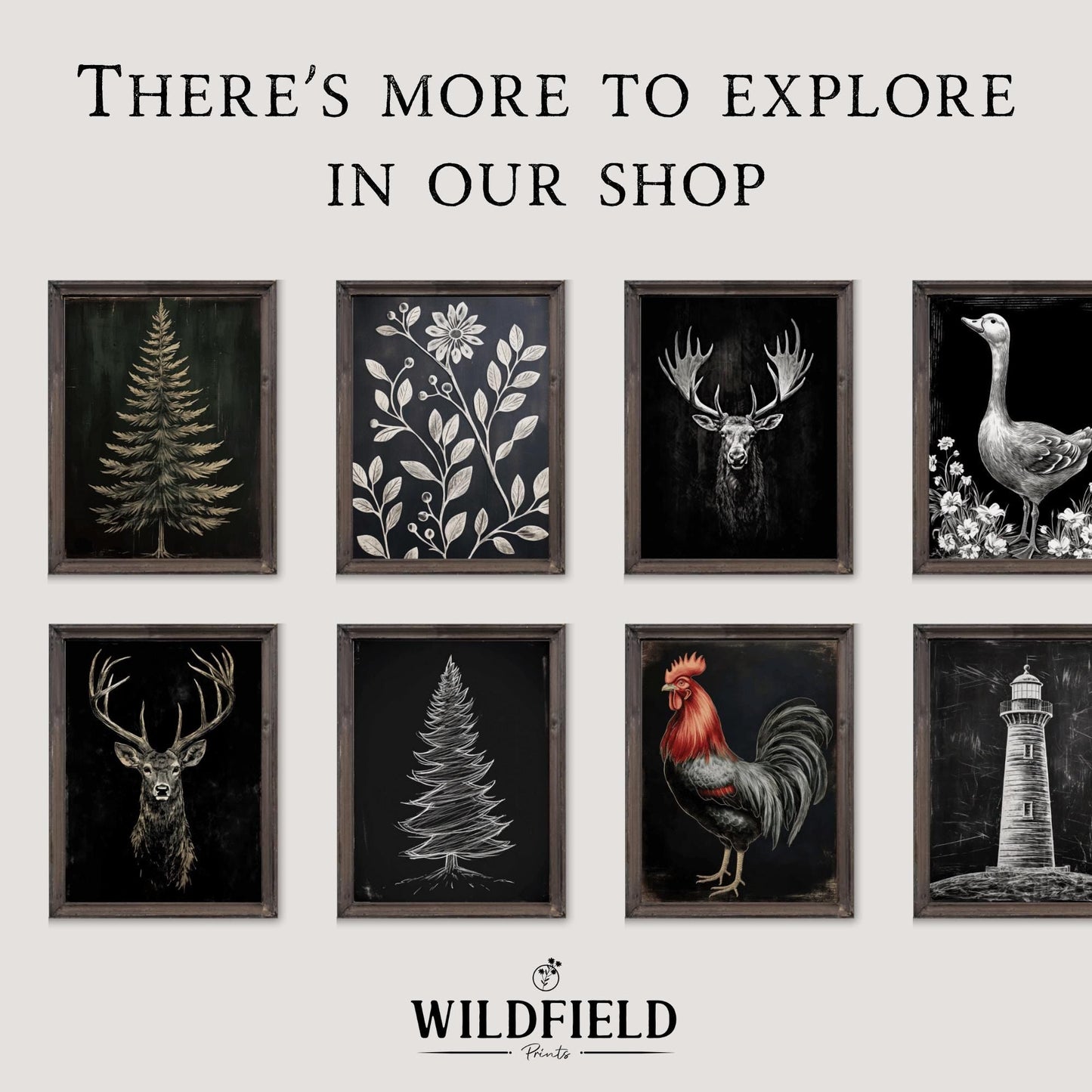 Snow Crystal Print, Christmas Wall Art, Modern Farmhouse Decor - WildfieldPrints
