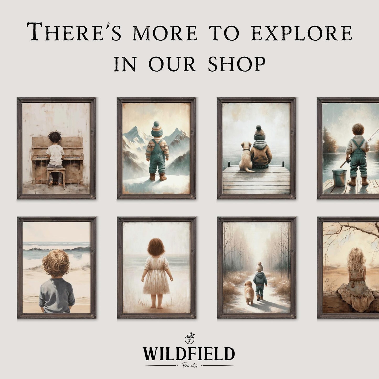 Springer Spaniel Nursery Decor, Girl & Dog Wall Art, Dog Painting - WildfieldPrints