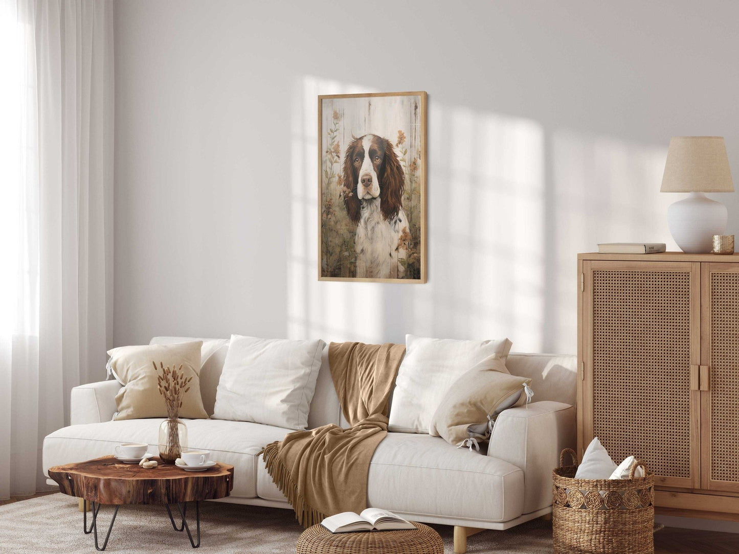 Springer Spaniel Print, Vintage Dog Painting, Charming Canine Decor - WildfieldPrints