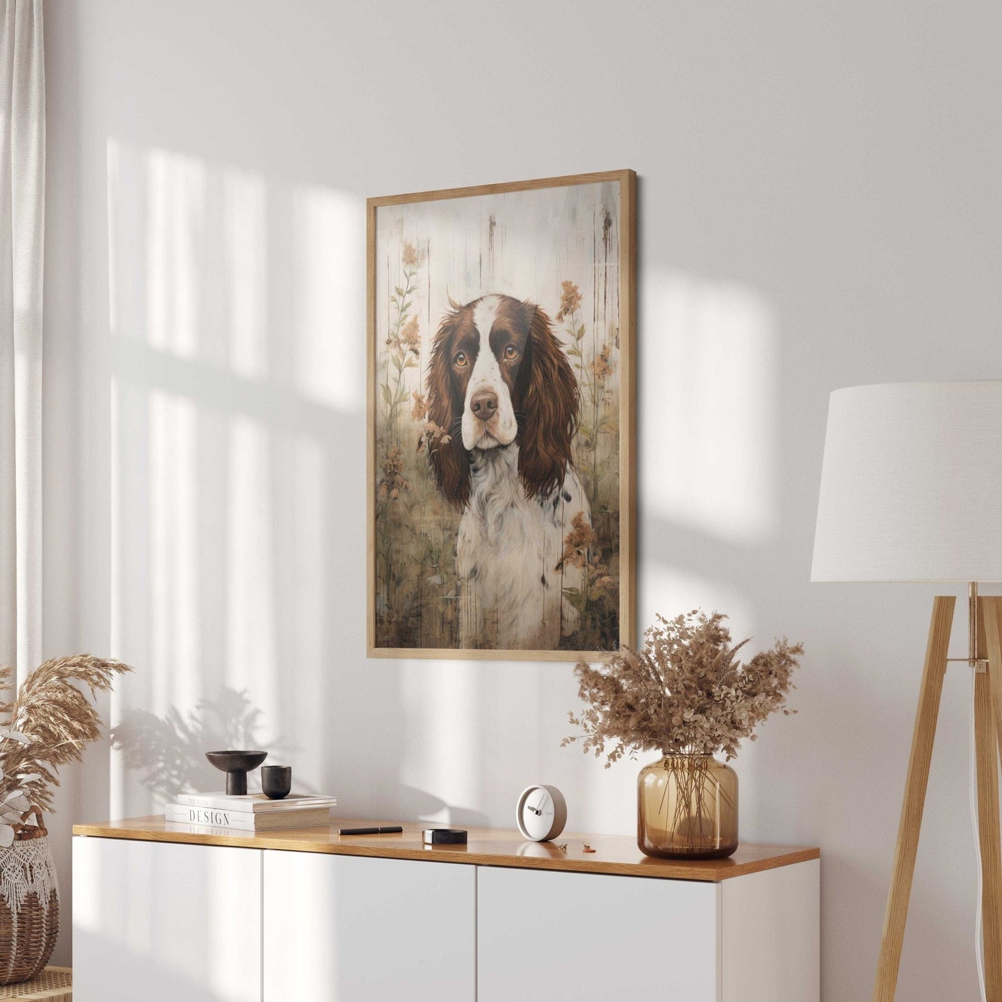 Springer Spaniel Print, Vintage Dog Painting, Charming Canine Decor - WildfieldPrints