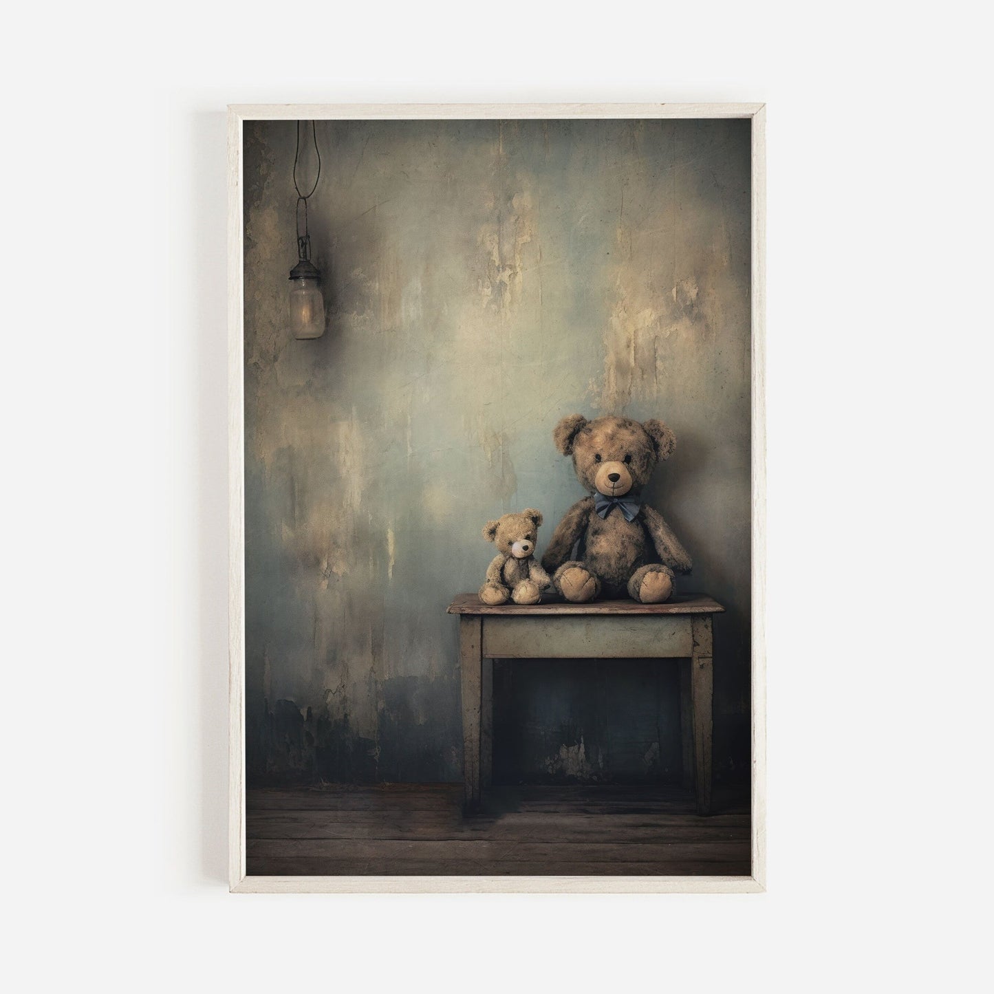 Teddy Bear Nursery Decor, Rustic Kids Room Art, Vintage Wall Decor - WildfieldPrints