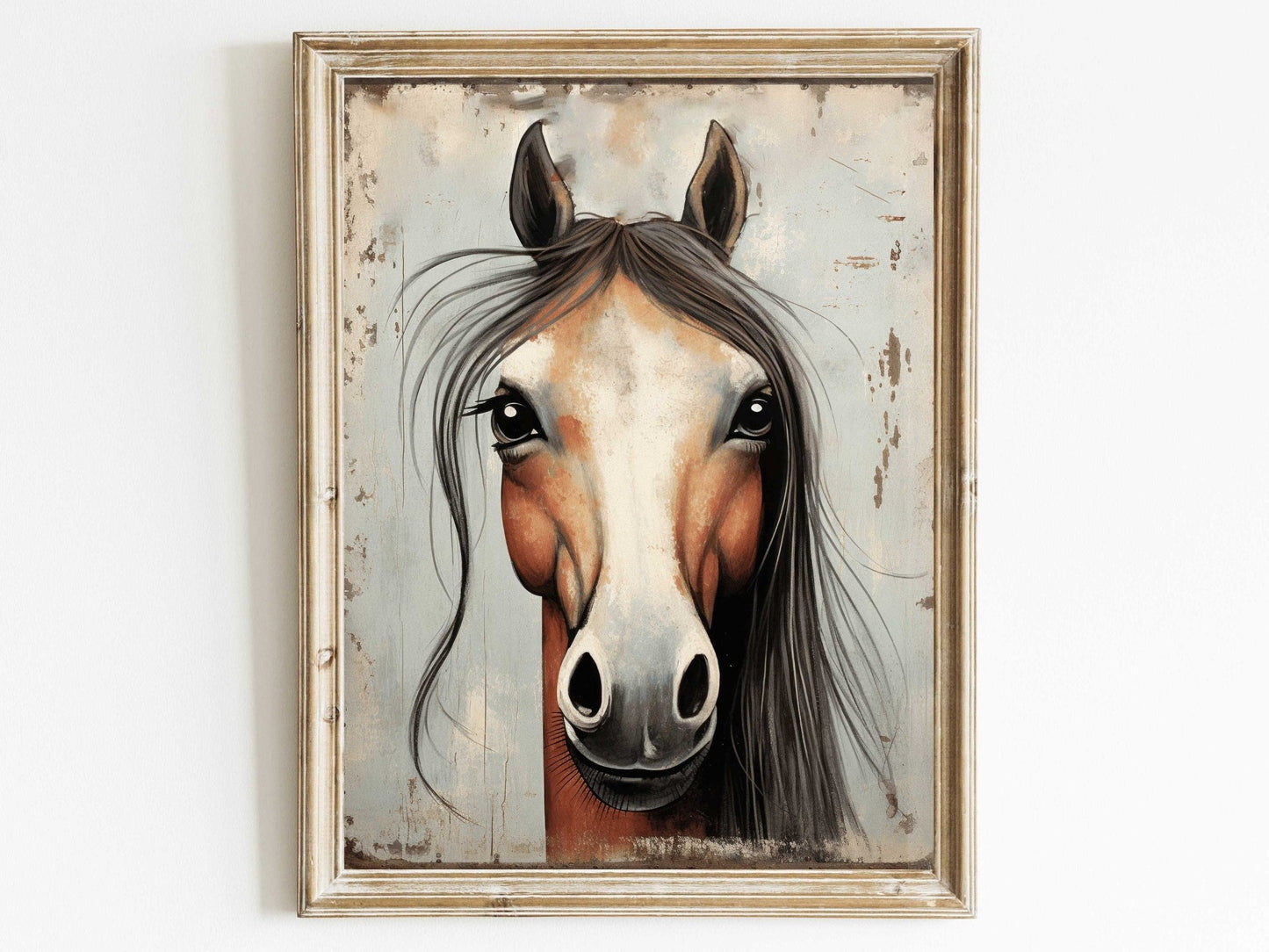 Vintage Horse Wall Art, Equestrian Home Decor, Horse Portraits - WildfieldPrints