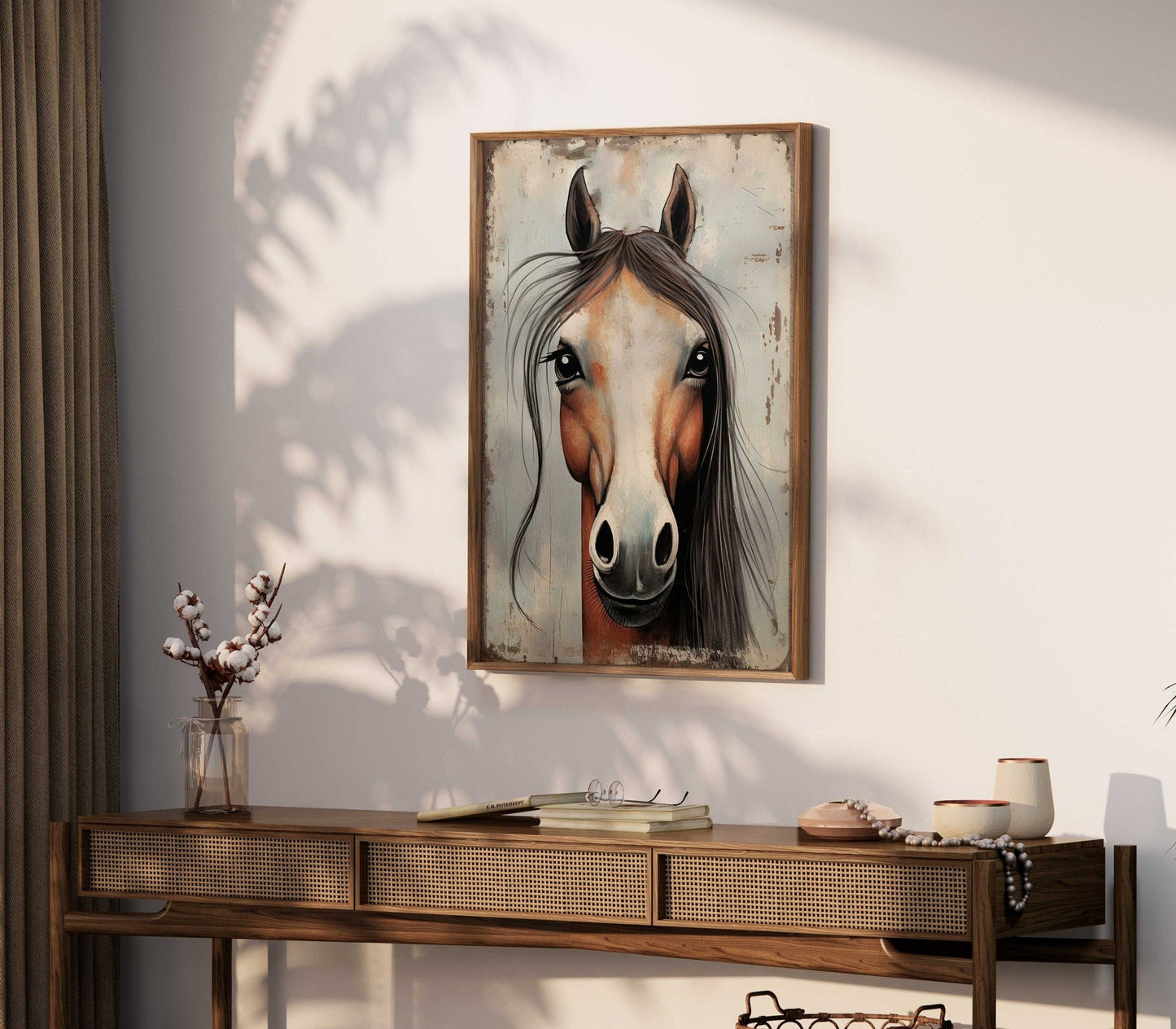 Vintage Horse Wall Art, Equestrian Home Decor, Horse Portraits - WildfieldPrints