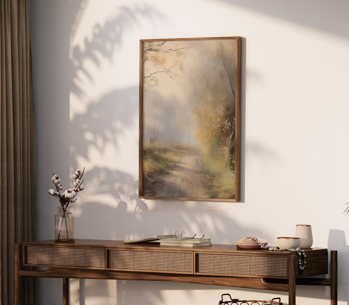 Vintage Landscape Prints, Rustic Antique Wall Decor, Nature Art - WildfieldPrints