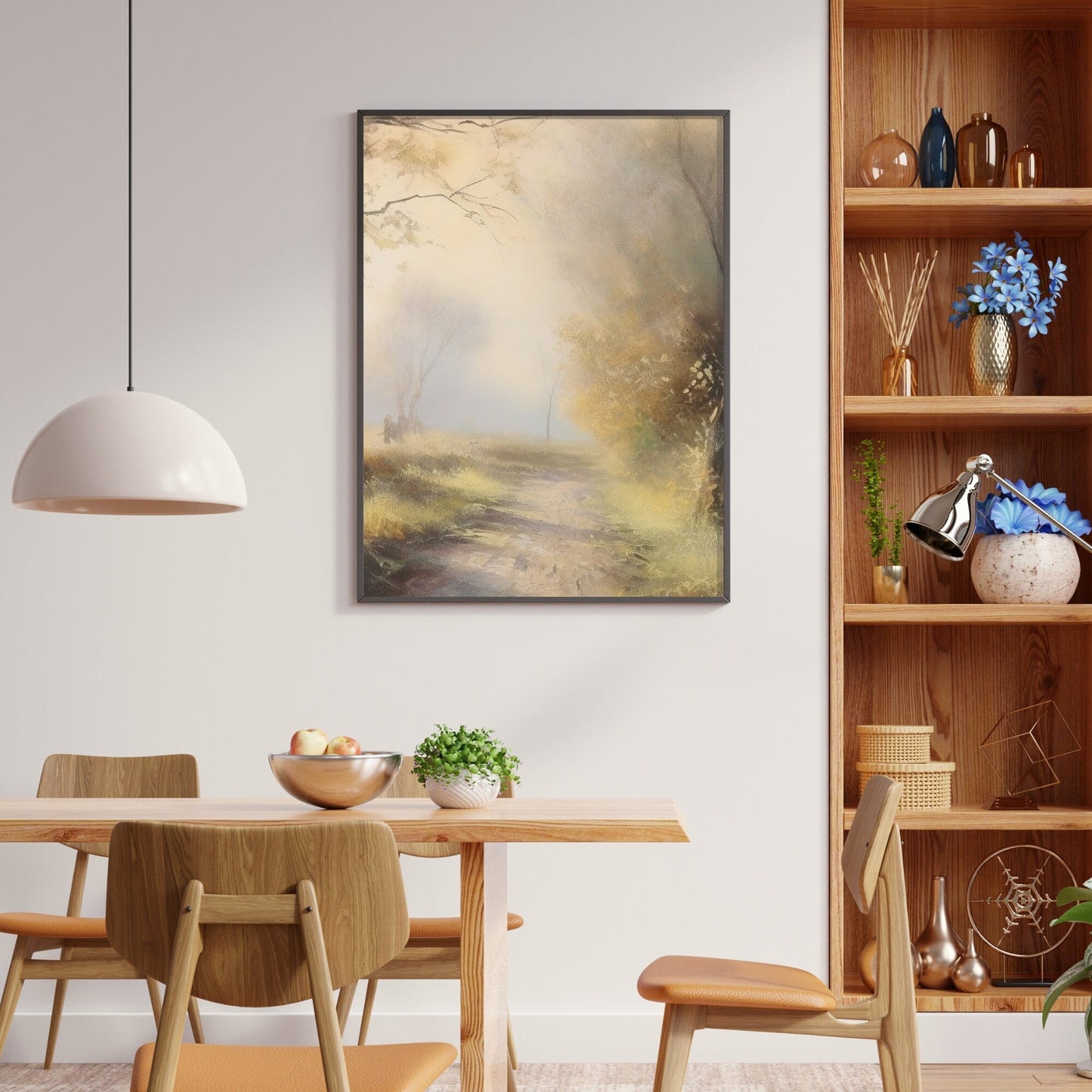 Vintage Landscape Prints, Rustic Antique Wall Decor, Nature Art - WildfieldPrints