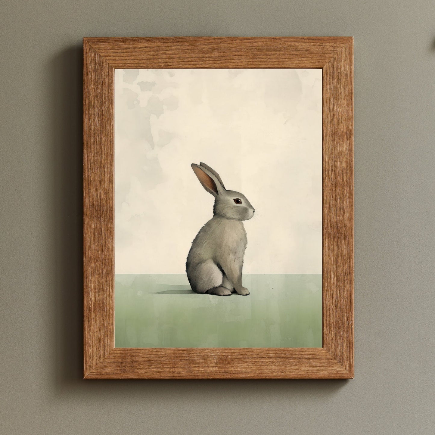 Vintage Minimalist Nursery Wall Art, Forest Animals, Bunny & Fox - WildfieldPrints