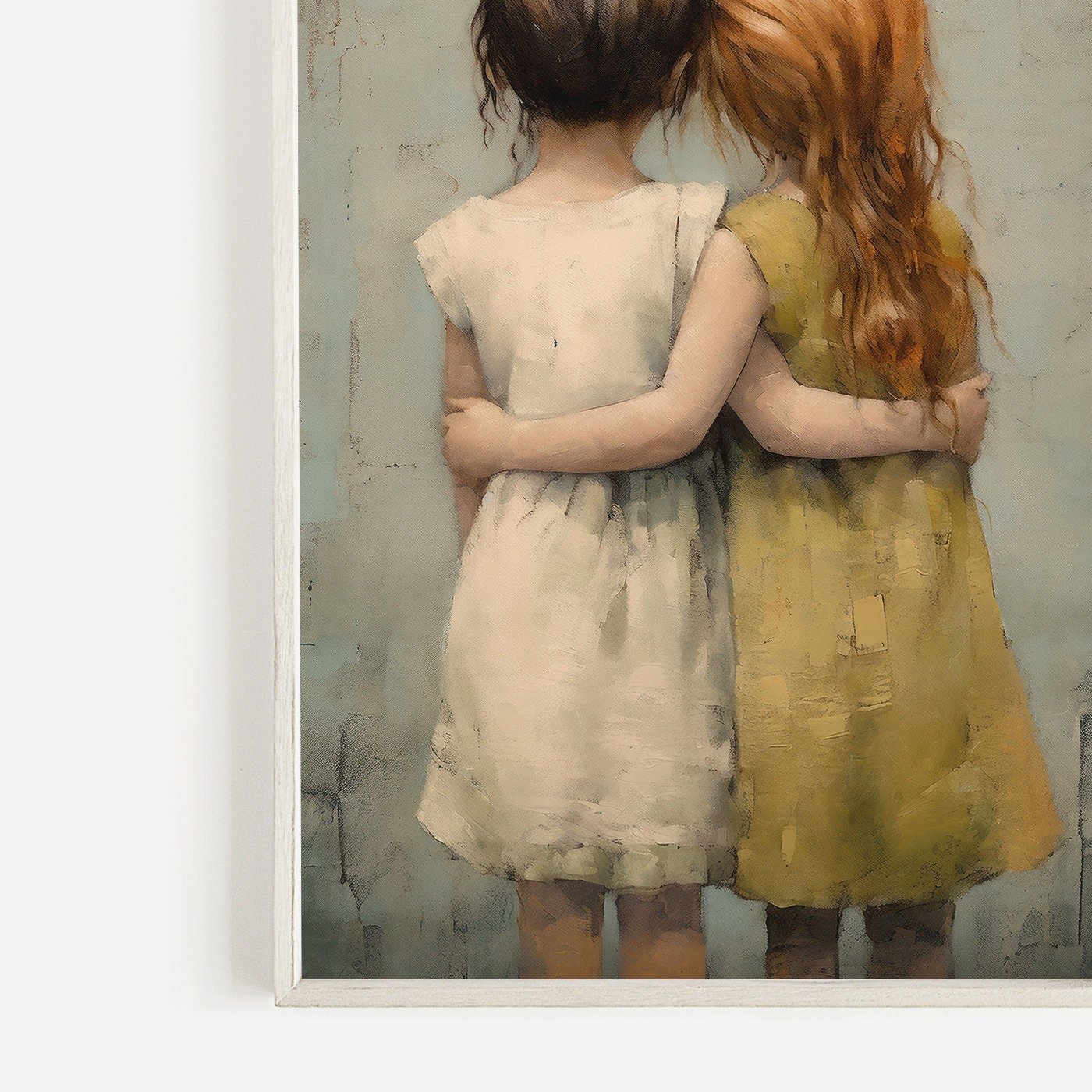 Vintage Nursery Decor, Best Friends Artwork, Friendship - Themed Wall Art - WildfieldPrints