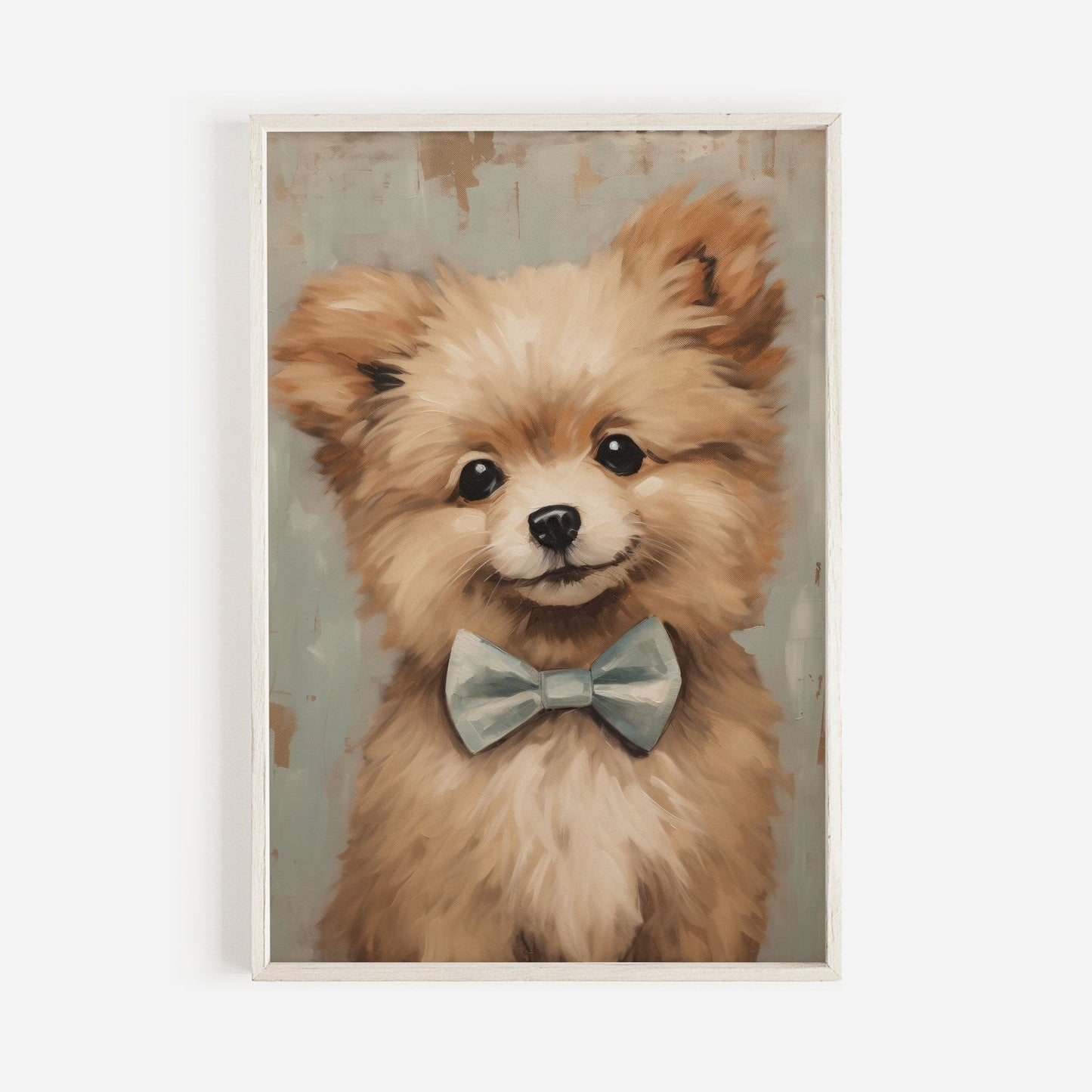 Vintage Pomeranian Wall Art, Dog Decor for Pomeranian Lovers - WildfieldPrints