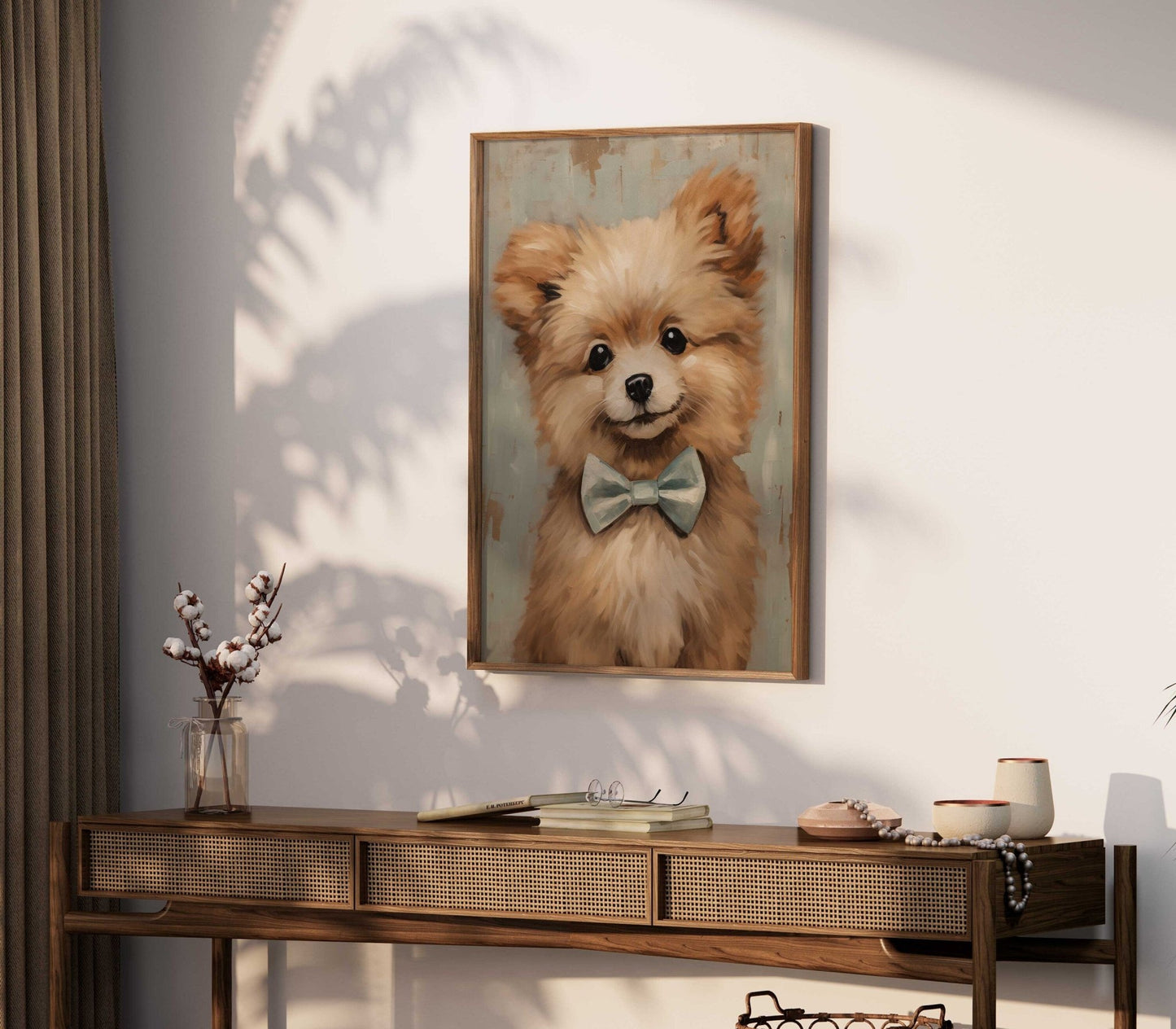 Vintage Pomeranian Wall Art, Dog Decor for Pomeranian Lovers - WildfieldPrints
