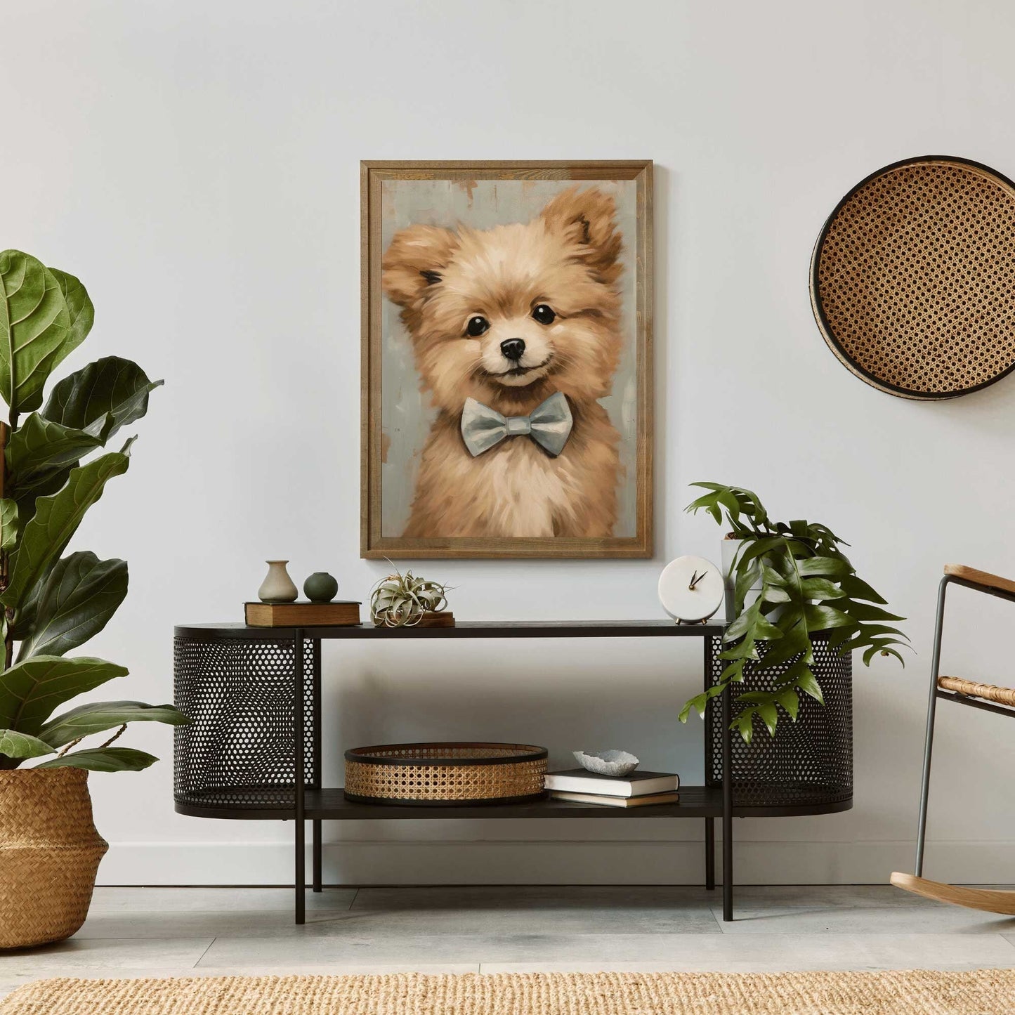 Vintage Pomeranian Wall Art, Dog Decor for Pomeranian Lovers - WildfieldPrints
