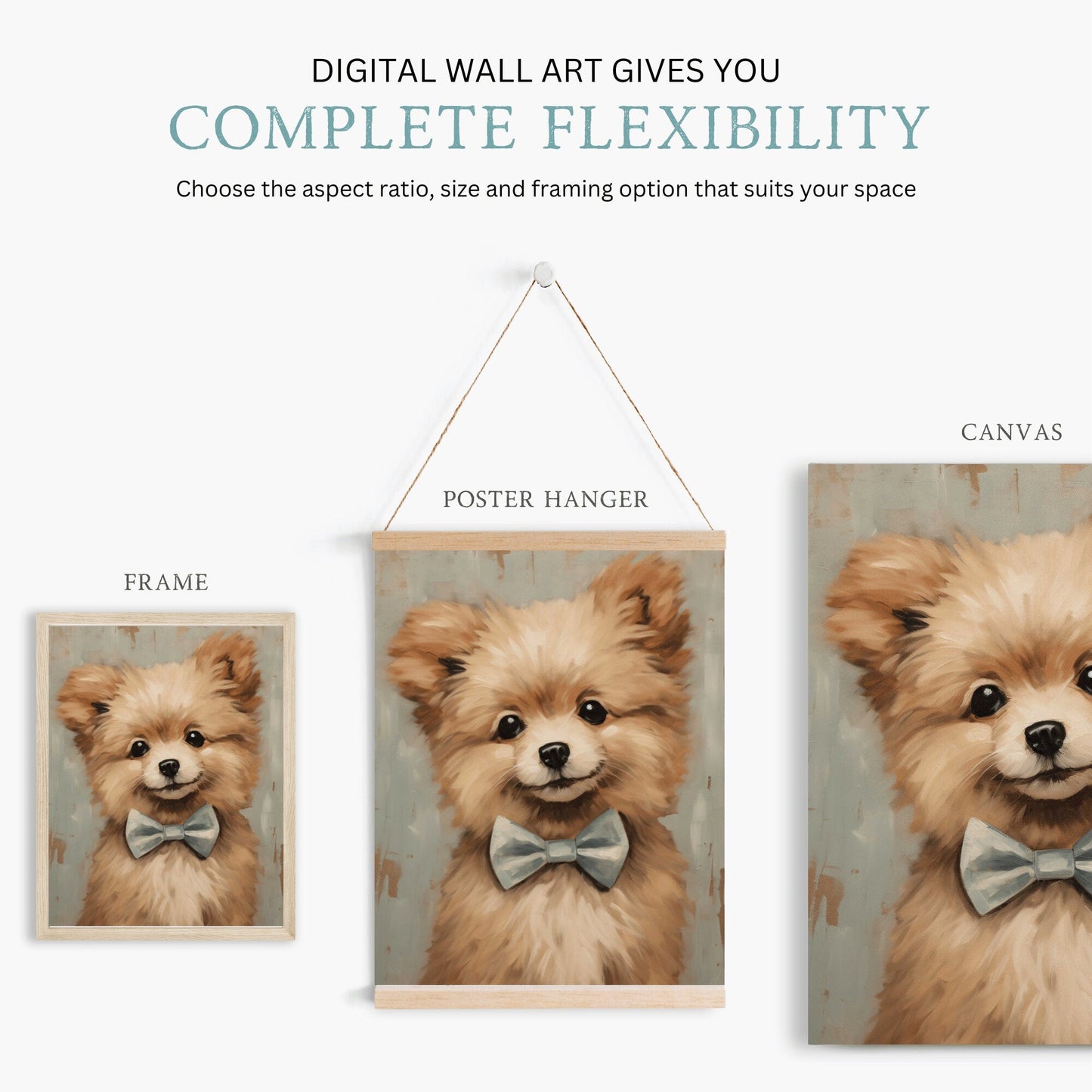 Vintage Pomeranian Wall Art, Dog Decor for Pomeranian Lovers - WildfieldPrints