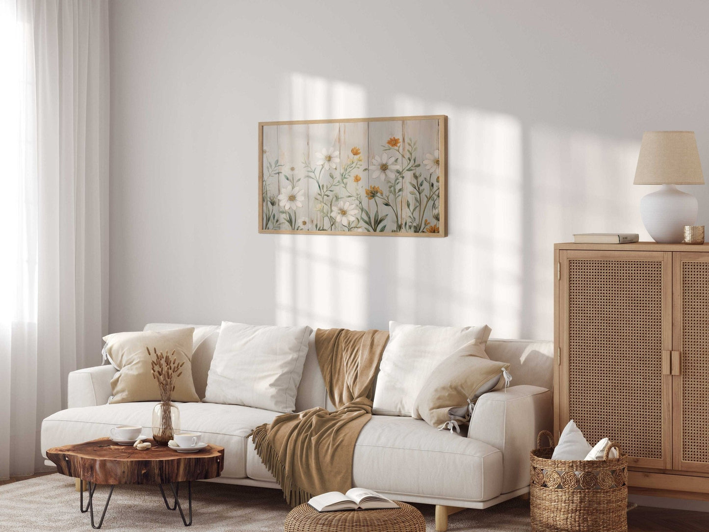 Vintage Wildflower Prints, Rustic Botanical Wall Art, Floral Decor - WildfieldPrints