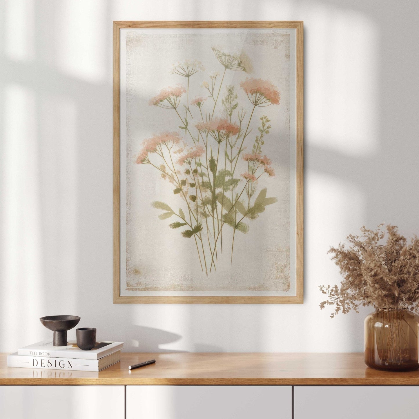 Wildflower Art Print, Rustic Floral Decor, Vintage Flower Artwork - WildfieldPrints