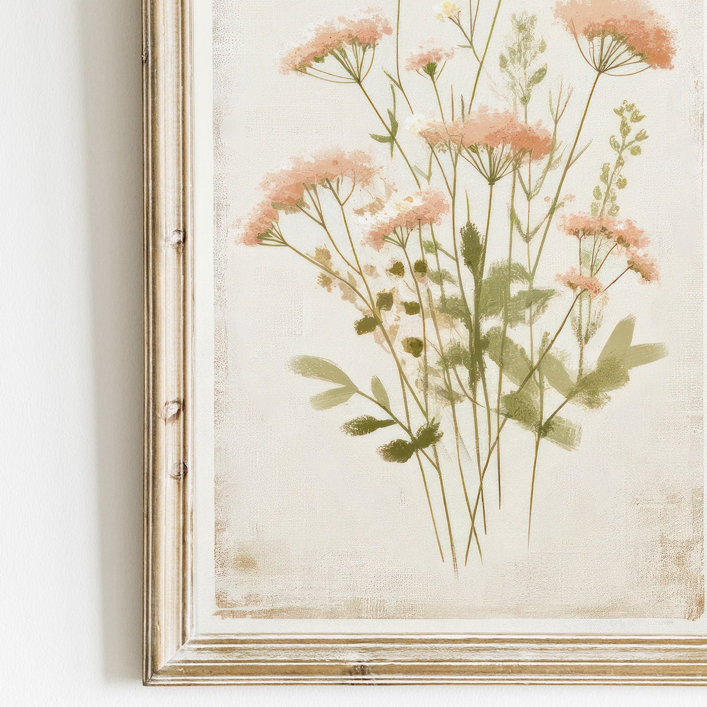 Wildflower Art Prints, Rustic Floral Decor, Minimalist Flower Wall Art - WildfieldPrints