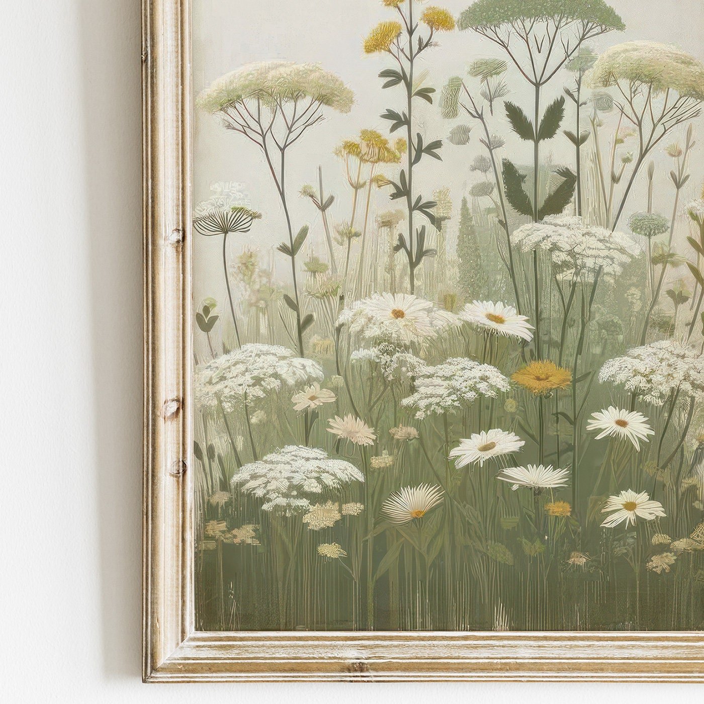 Wildflower Art Prints, Rustic Floral Decor, Vintage Botanical Wall Decor - WildfieldPrints