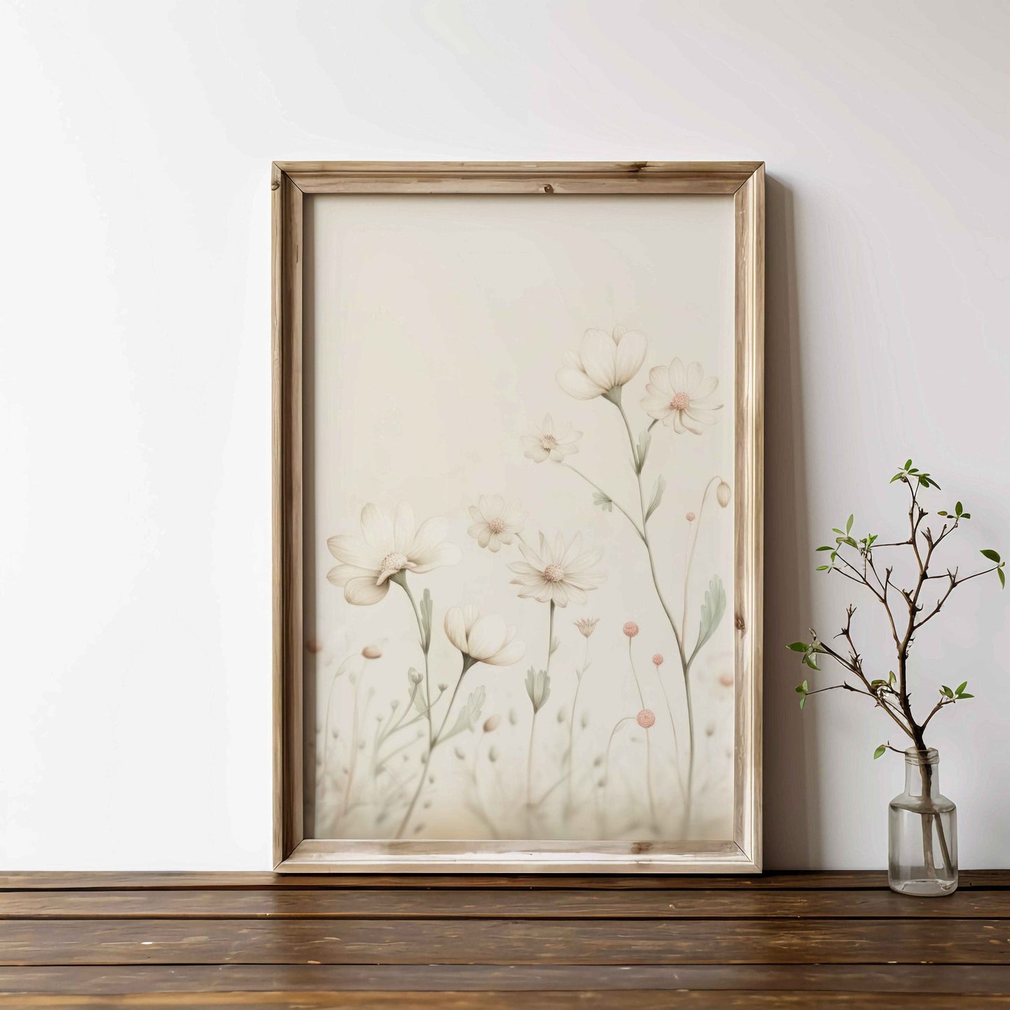 Wildflower Nursery Wall Art, Vintage Floral Decor, Botanical Print - WildfieldPrints