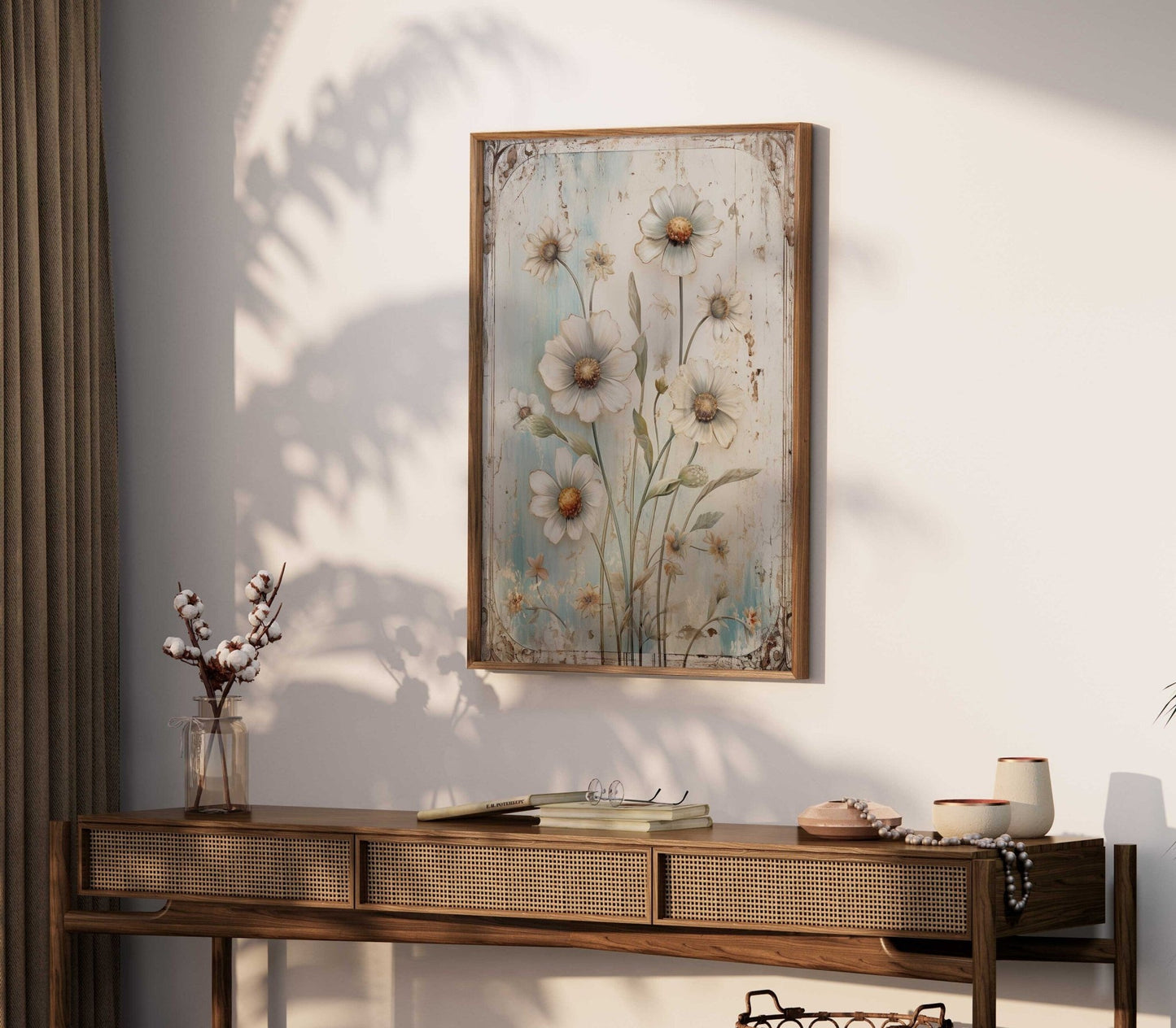 Wildflower Prints, Vintage Botanical Decor, Rustic Floral Paintings - WildfieldPrints