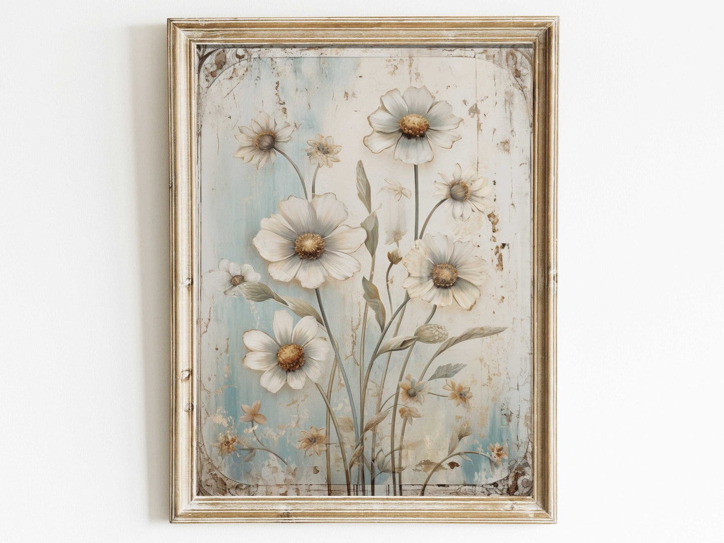 Wildflower Prints, Vintage Botanical Decor, Rustic Floral Paintings - WildfieldPrints