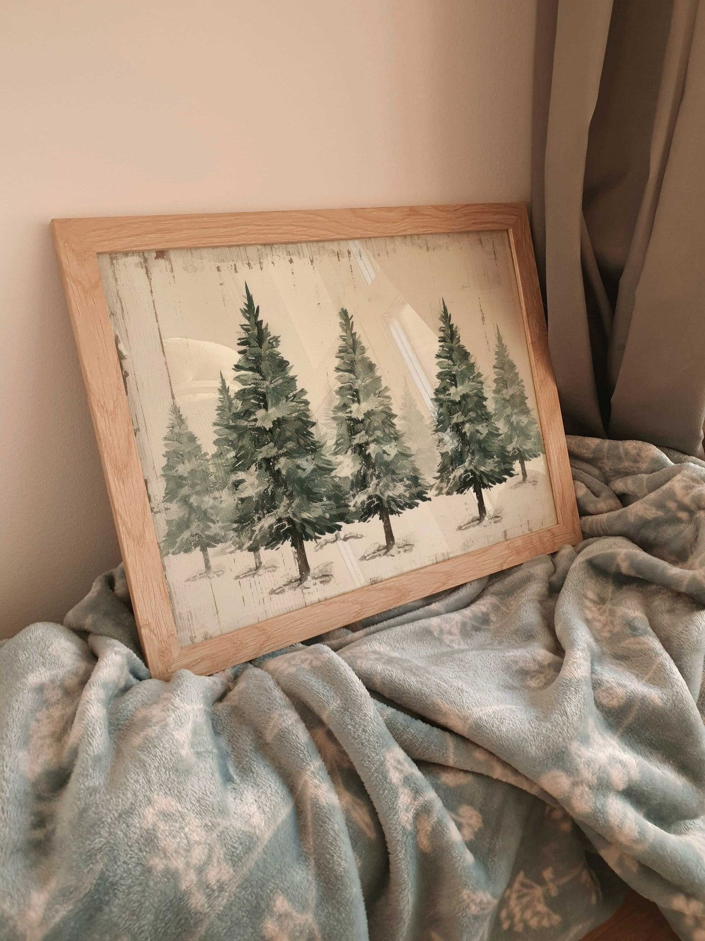 Winter Forest Prints, Christmas Wall Art, Rustic Nature Decor - WildfieldPrints