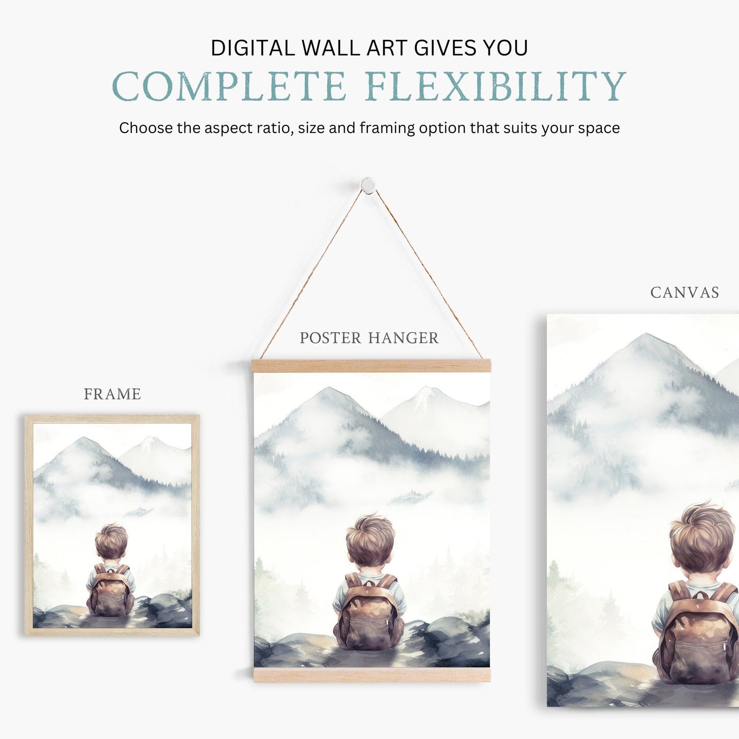 Woodland Animal Nursery Decor, Forest Animal Prints, Bear & Fox Art - WildfieldPrints