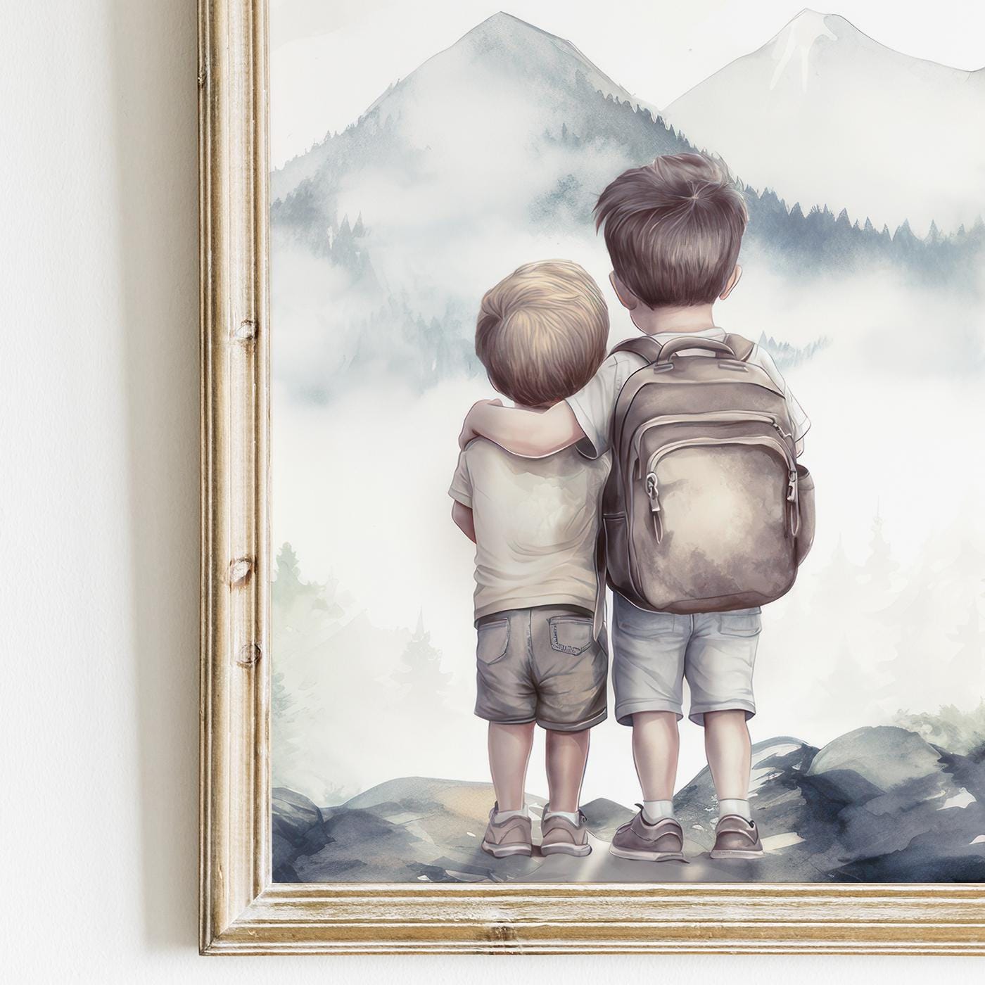 Woodland Animal Nursery Prints, Adventure Themed Wall Art, Shared Room Decor - WildfieldPrints