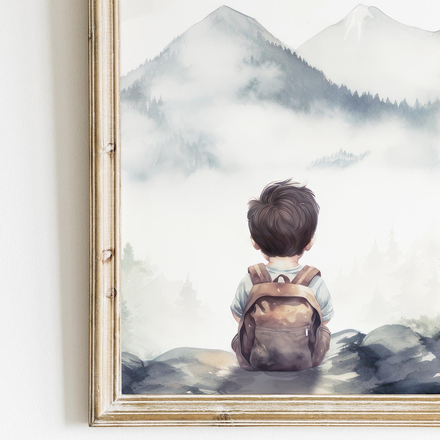 Woodland Animal Nursery Prints, Bear & Moose Wall Decor, Forest Art - WildfieldPrints