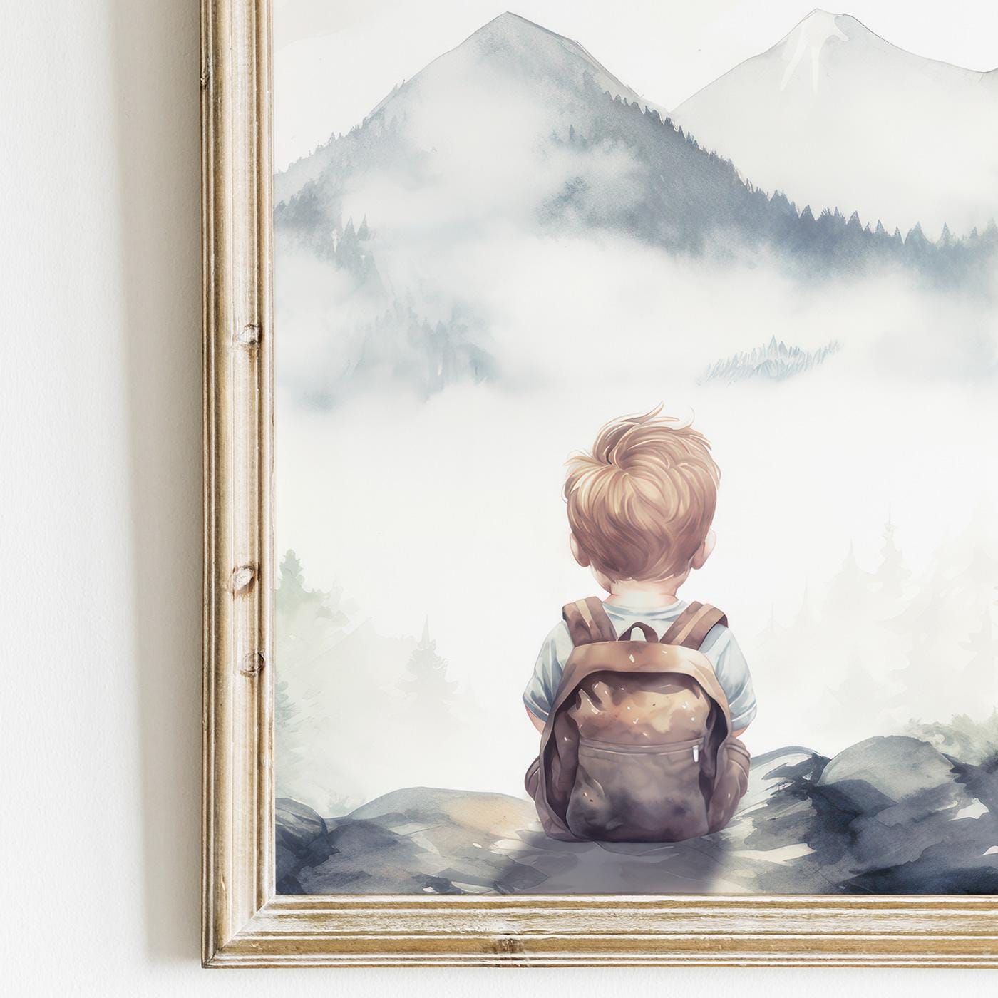 Woodland Animal Nursery Prints, Forest Decor, Bear & Fox Art - WildfieldPrints