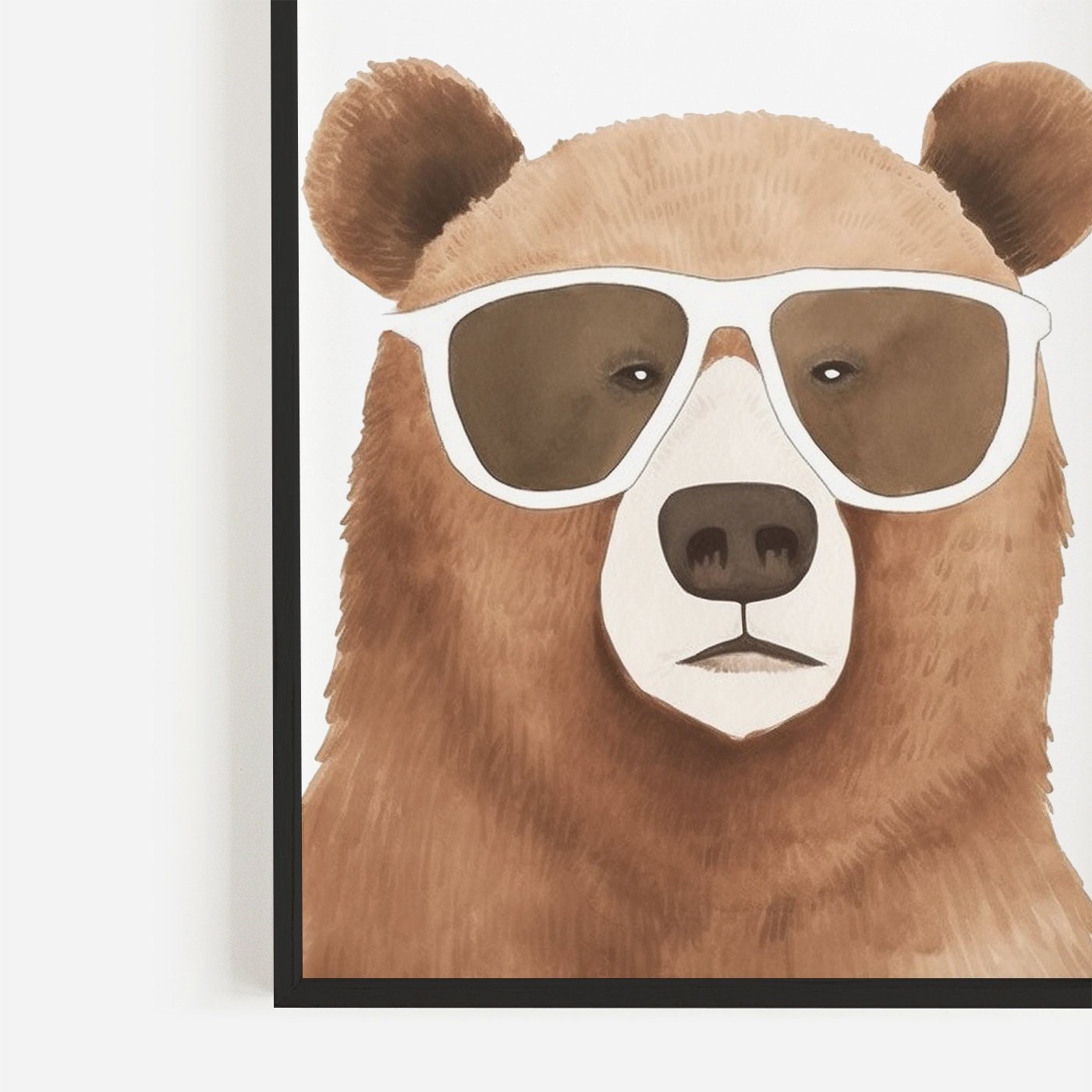 Woodland Animal Wall Art, Bear, Squirrel & Owl Prints, Kids Room Decor - WildfieldPrints