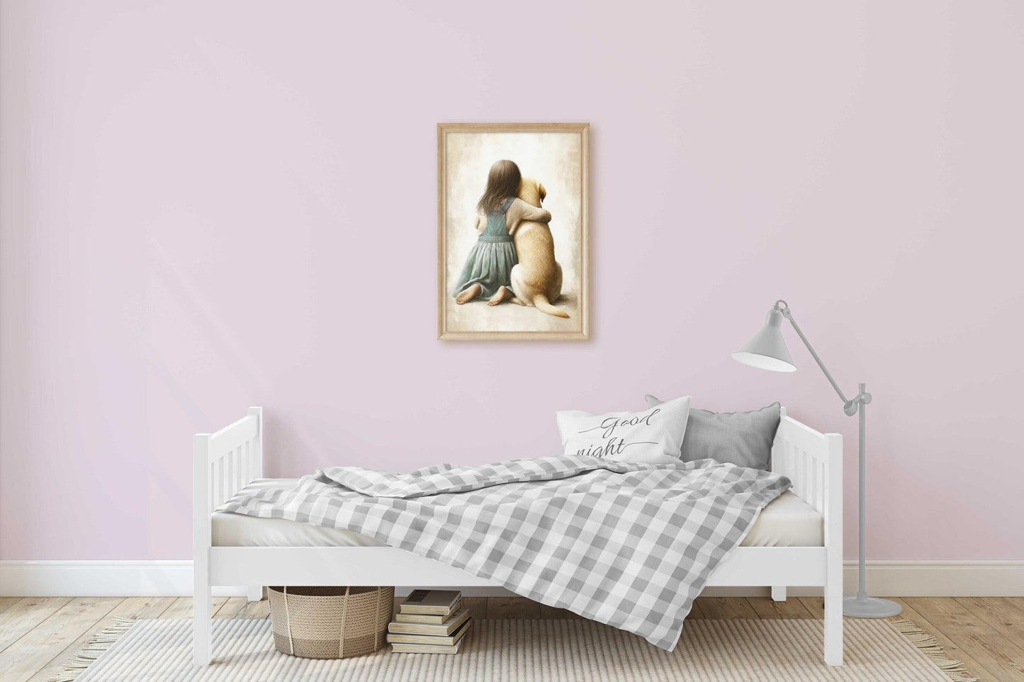 Yellow Labrador Retriever Nursery Decor, Dog Art Print, Toddler Room - WildfieldPrints