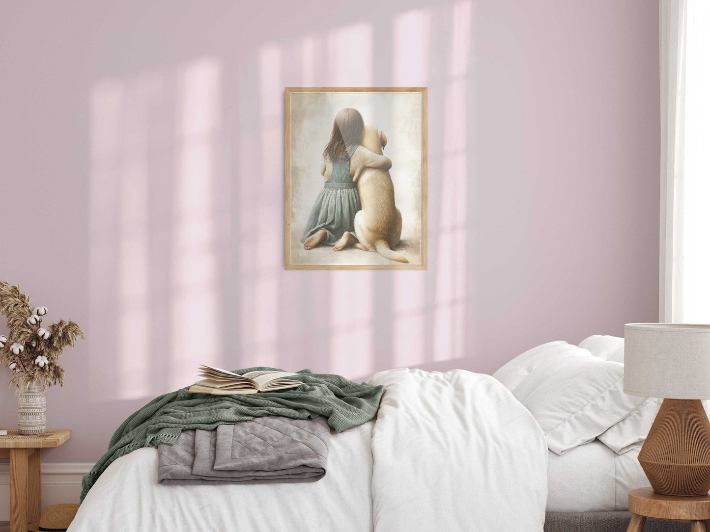 Yellow Labrador Retriever Nursery Decor, Dog Art Print, Toddler Room - WildfieldPrints