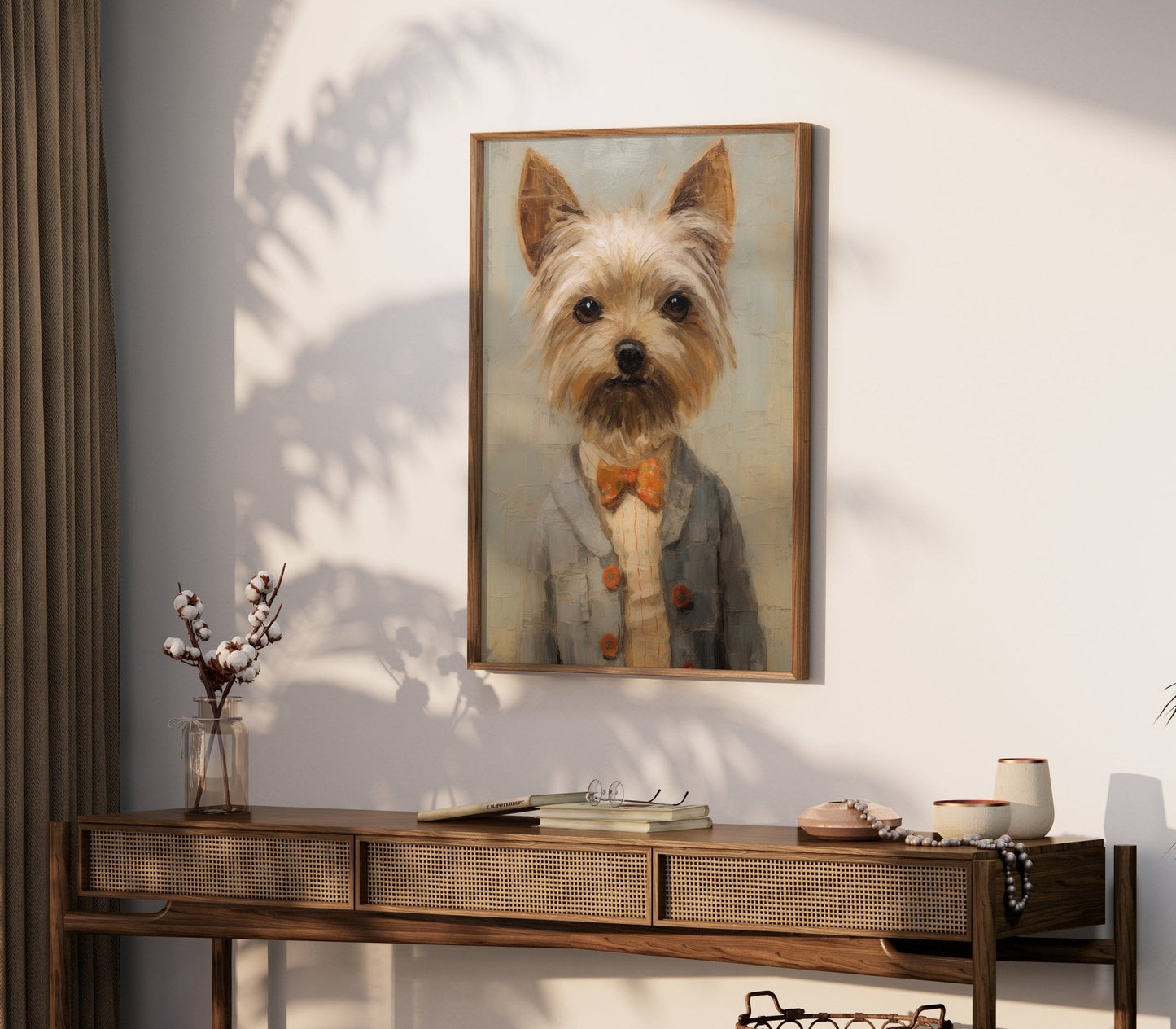 Yorkie Print, Vintage Yorkshire Terrier Decor, Gift for Dog Lovers - WildfieldPrints