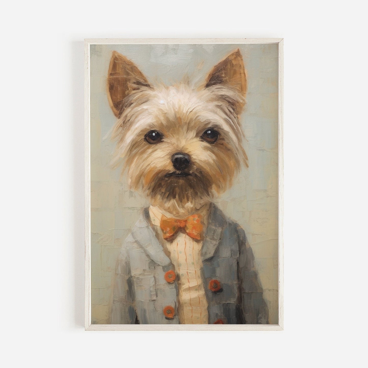 Yorkie Print, Vintage Yorkshire Terrier Decor, Gift for Dog Lovers - WildfieldPrints