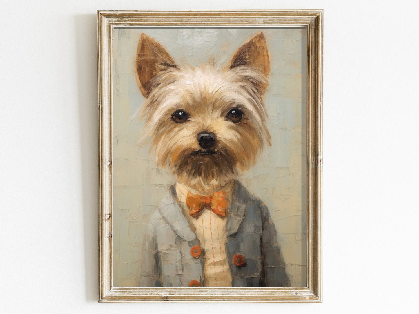 Yorkie Print, Vintage Yorkshire Terrier Decor, Gift for Dog Lovers - WildfieldPrints