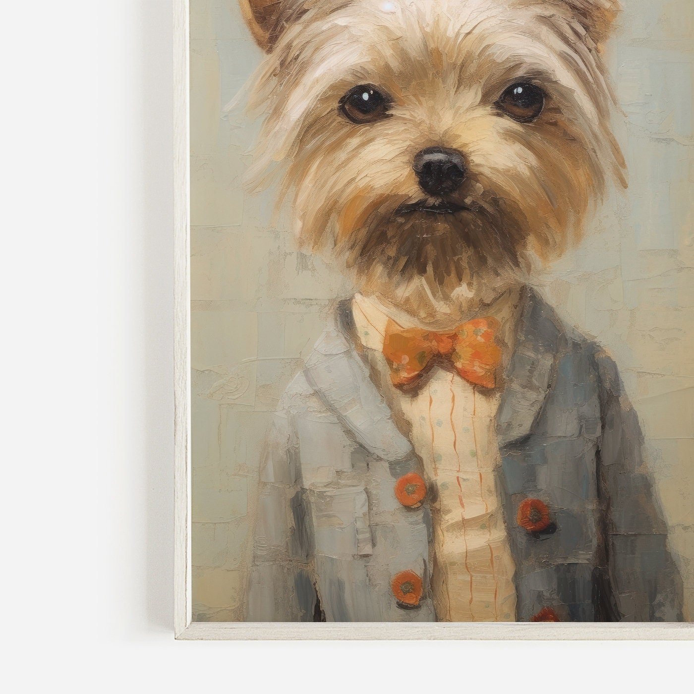 Yorkie Print, Vintage Yorkshire Terrier Decor, Gift for Dog Lovers - WildfieldPrints