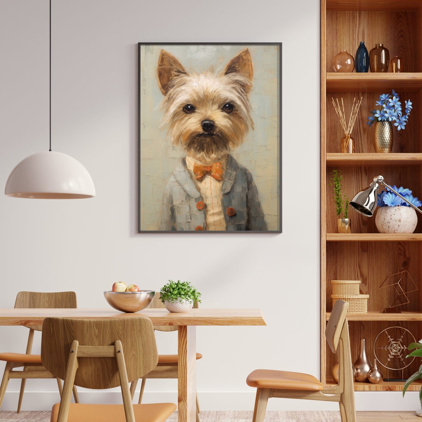 Yorkie Print, Vintage Yorkshire Terrier Decor, Gift for Dog Lovers - WildfieldPrints