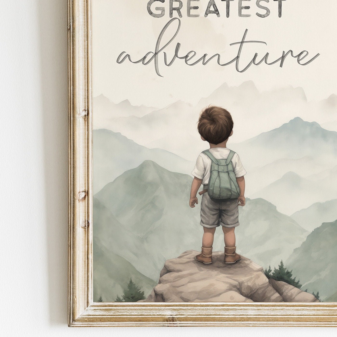 You Are Our Greatest Adventure Print, Nursery Quote Wall Decor, Hot Air Balloon Art - WildfieldPrints