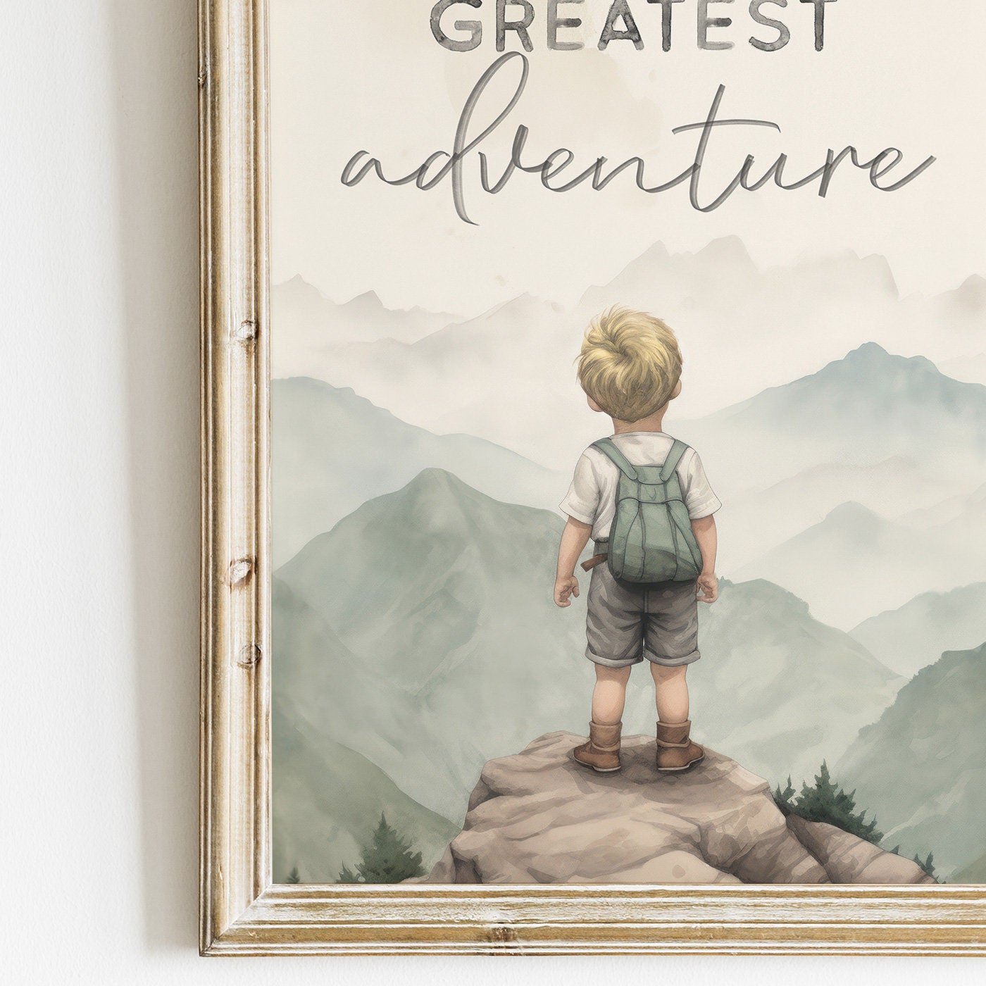 You Are Our Greatest Adventure Print, Nursery Quote Wall Decor, Hot Air Balloon Art - WildfieldPrints