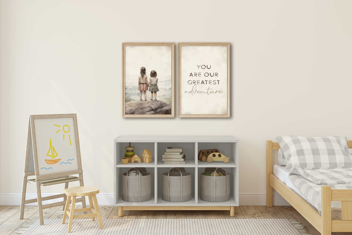 You Are Our Greatest Adventure Print, Sister Room Decor, Sister Art - WildfieldPrints