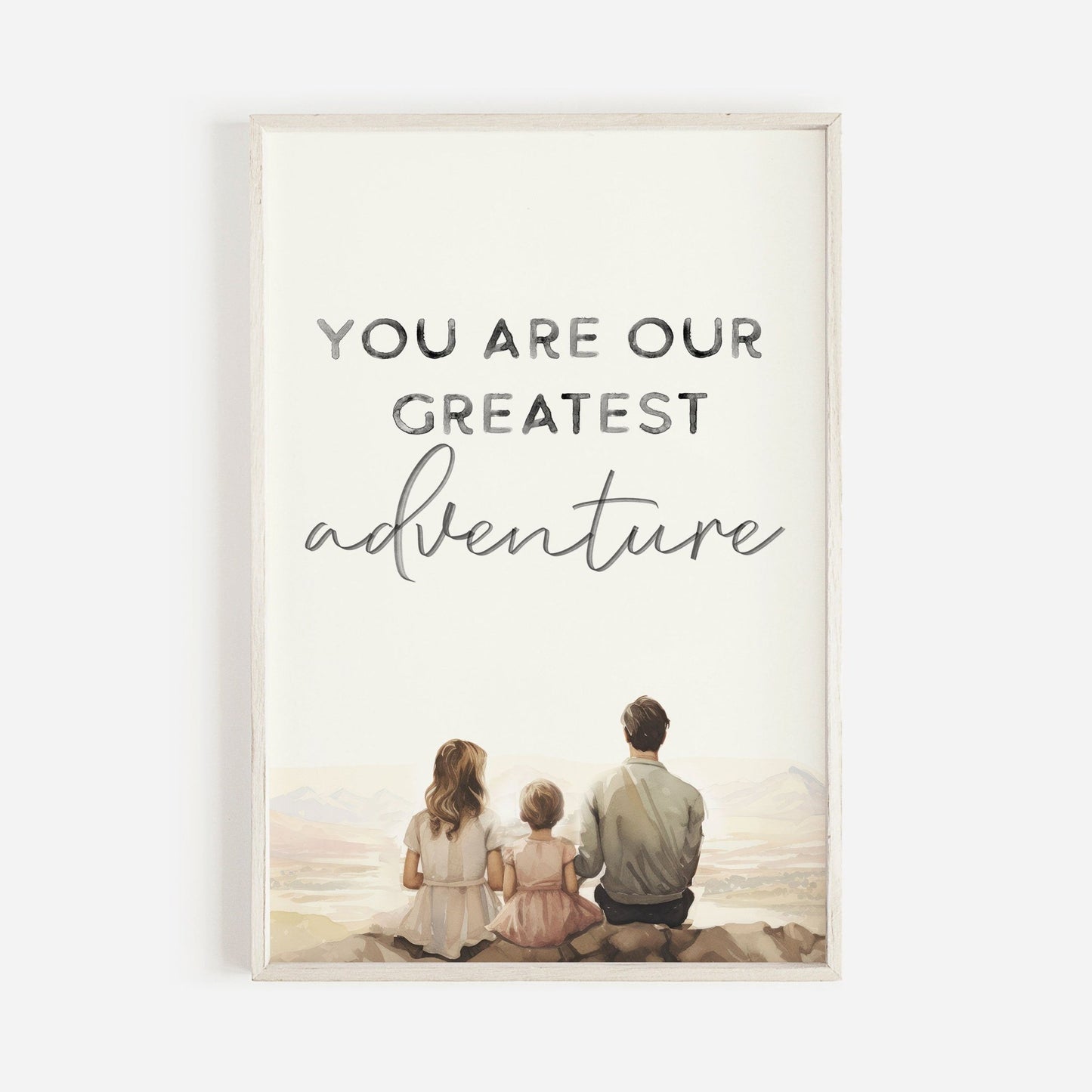 You Are Our Greatest Adventure Quote Wall Art, Nursery Decor, Family Love Print - WildfieldPrints