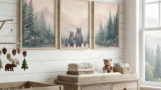 Nursery Wall Art Size Guide: Crib, Dresser and Changing Table - WildfieldPrints