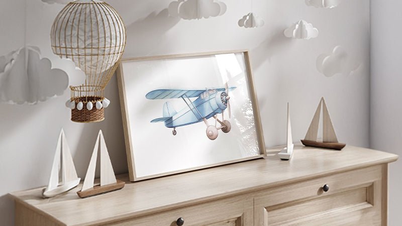 Airplane Nursery Decor - WildfieldPrints