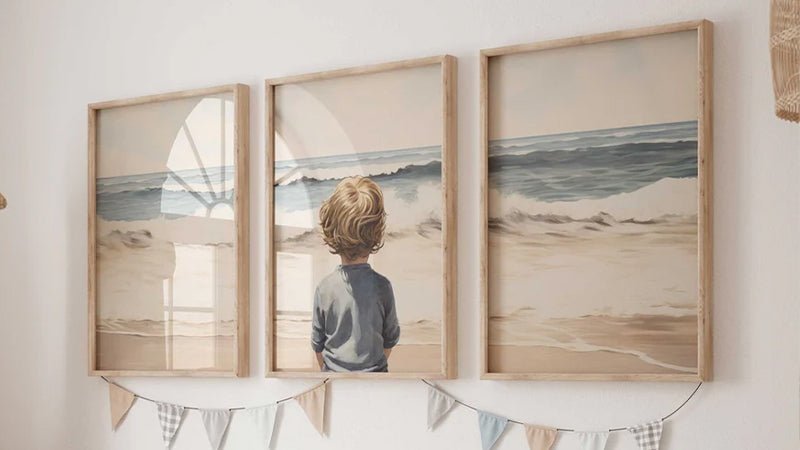 Beach Nursery Wall Art - WildfieldPrints