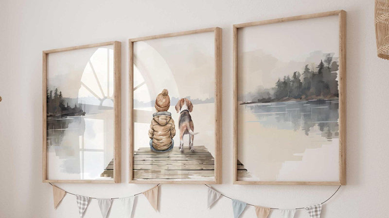 Beagle Nursery Prints - WildfieldPrints