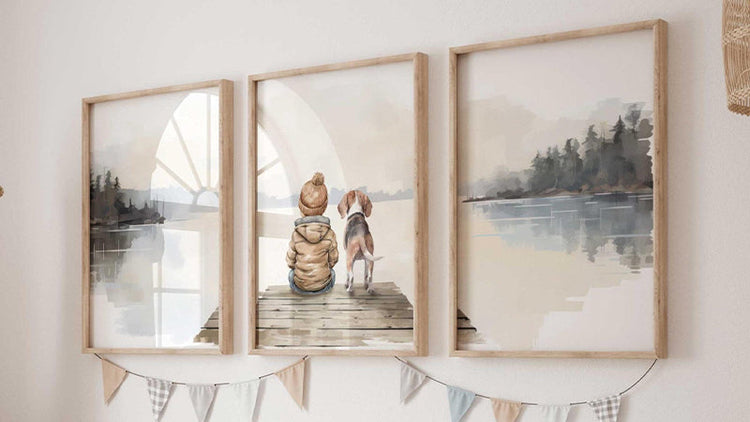 Beagle Nursery Prints - WildfieldPrints