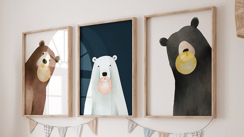 Bear Nursery Decor - WildfieldPrints