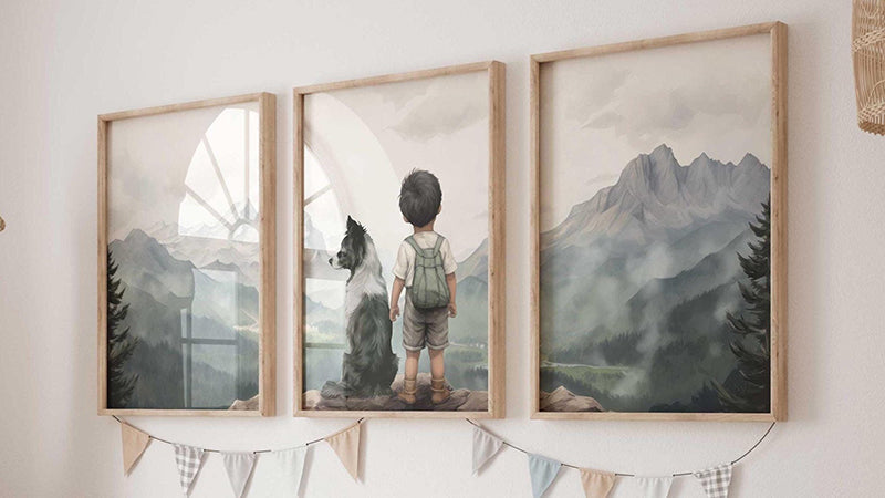 Border Collie Nursery Prints - WildfieldPrints