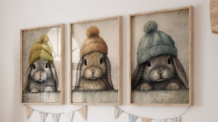 Bunny Nursery Decor - WildfieldPrints